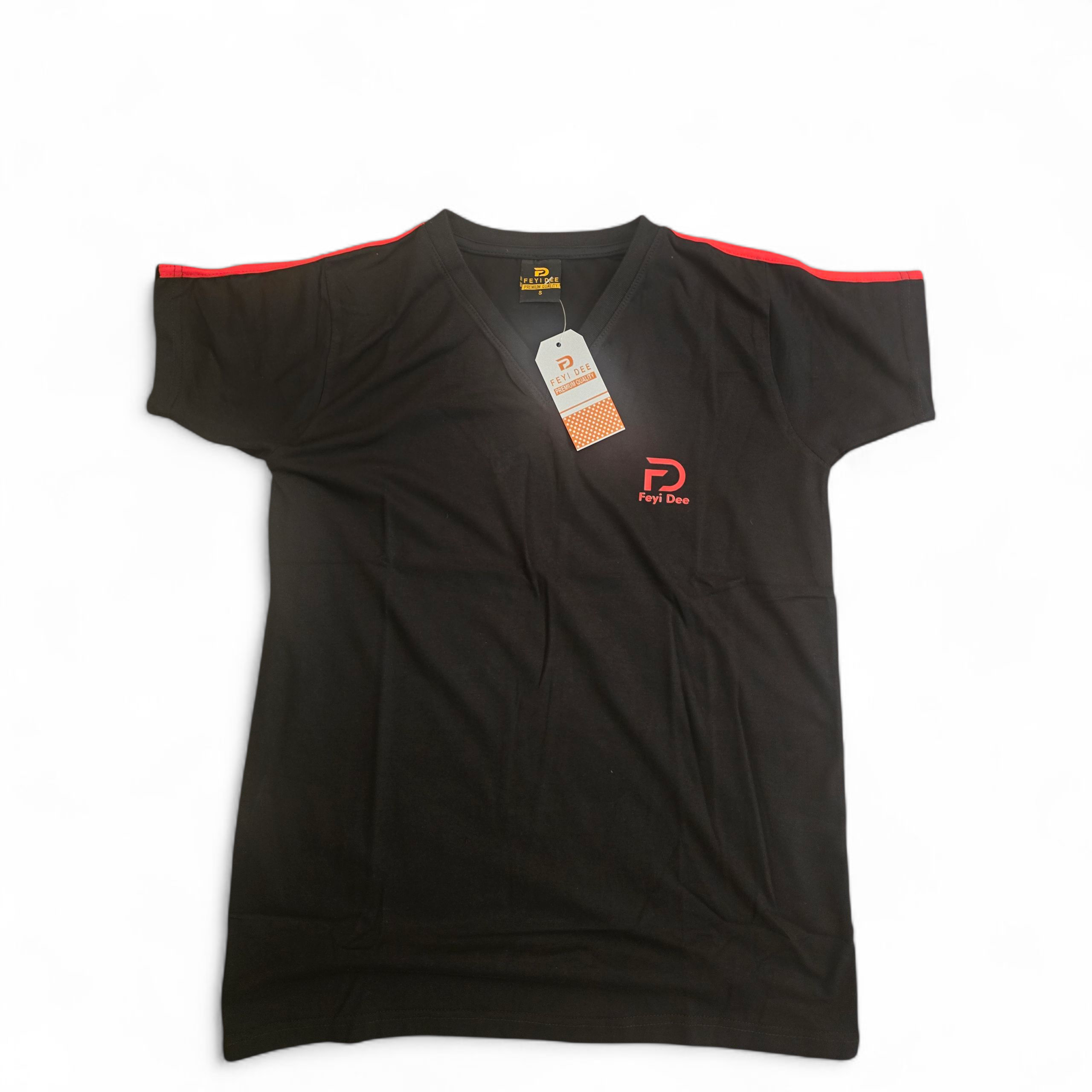 FD Men's Black with Red Stripe on Shoulder