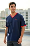 FD Men's Blue with Red Collar