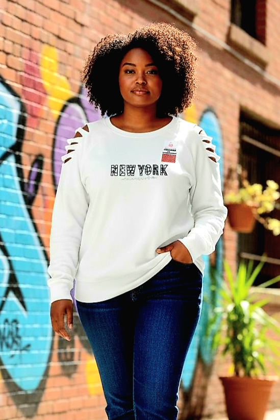 Ladies Cutout Pullover Shirt