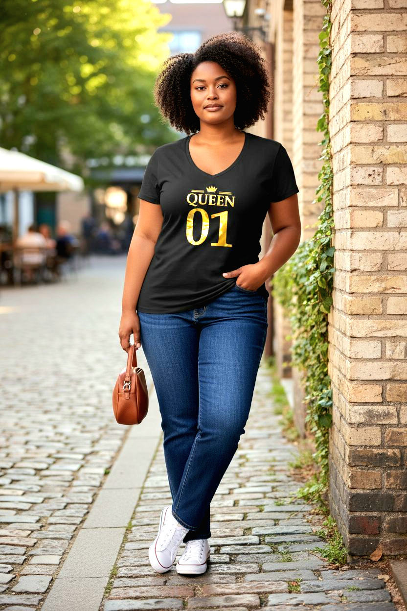 FD Queen Black Tee Shirt