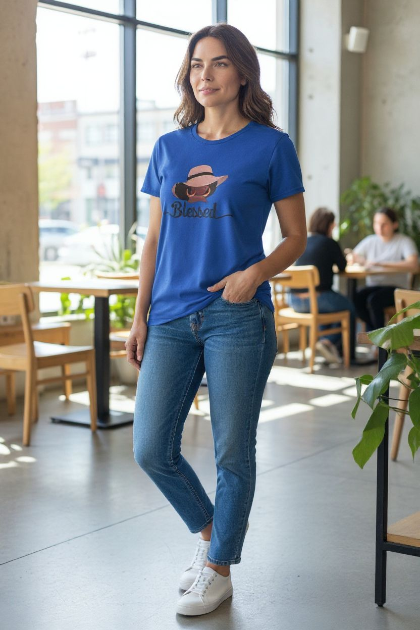 FD Blue Blessed Tee